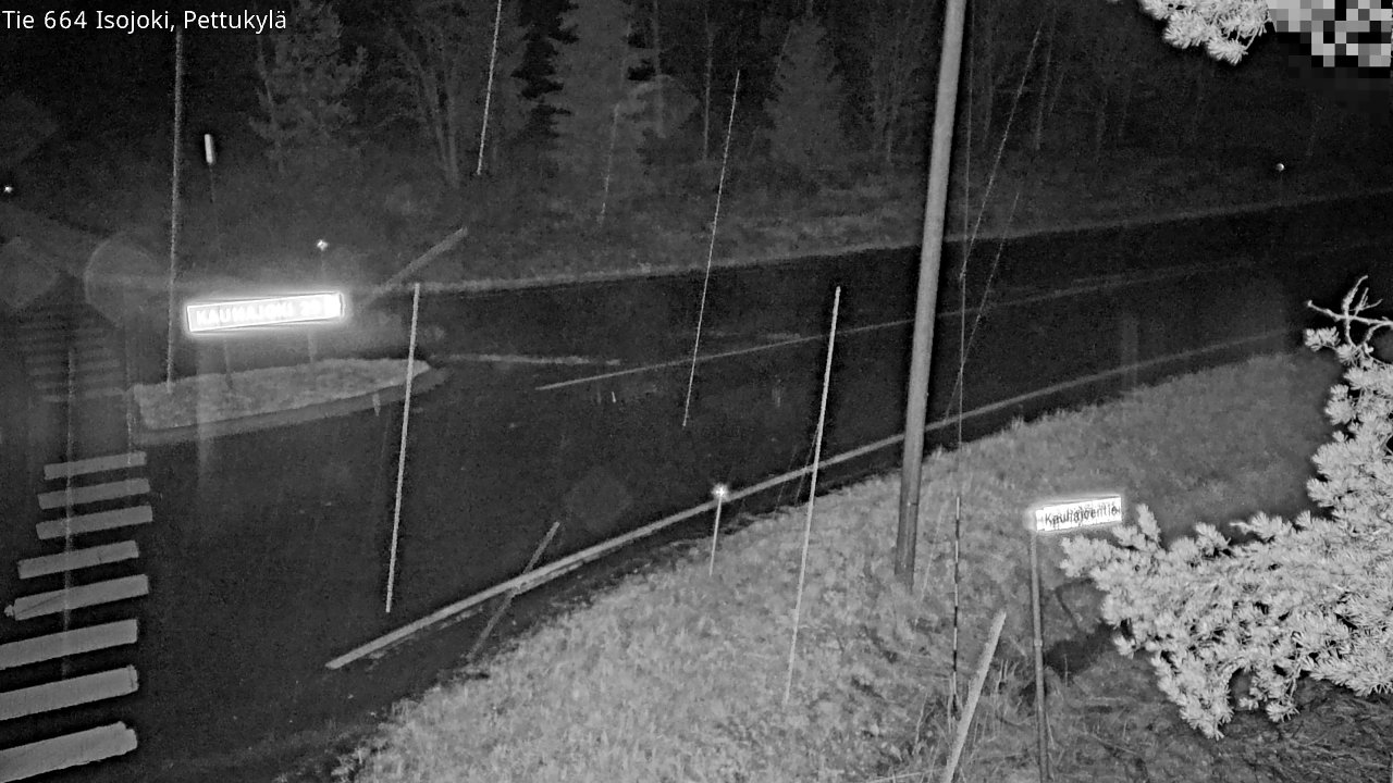 Weather Camera Image Väg 664 Storå Pettukylä, Isojoki, Etelä-Pohjanmaa