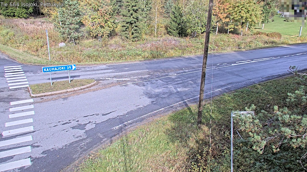 Weather Camera Image Road 664 Isojoki Pettukylä, Isojoki, Etelä-Pohjanmaa