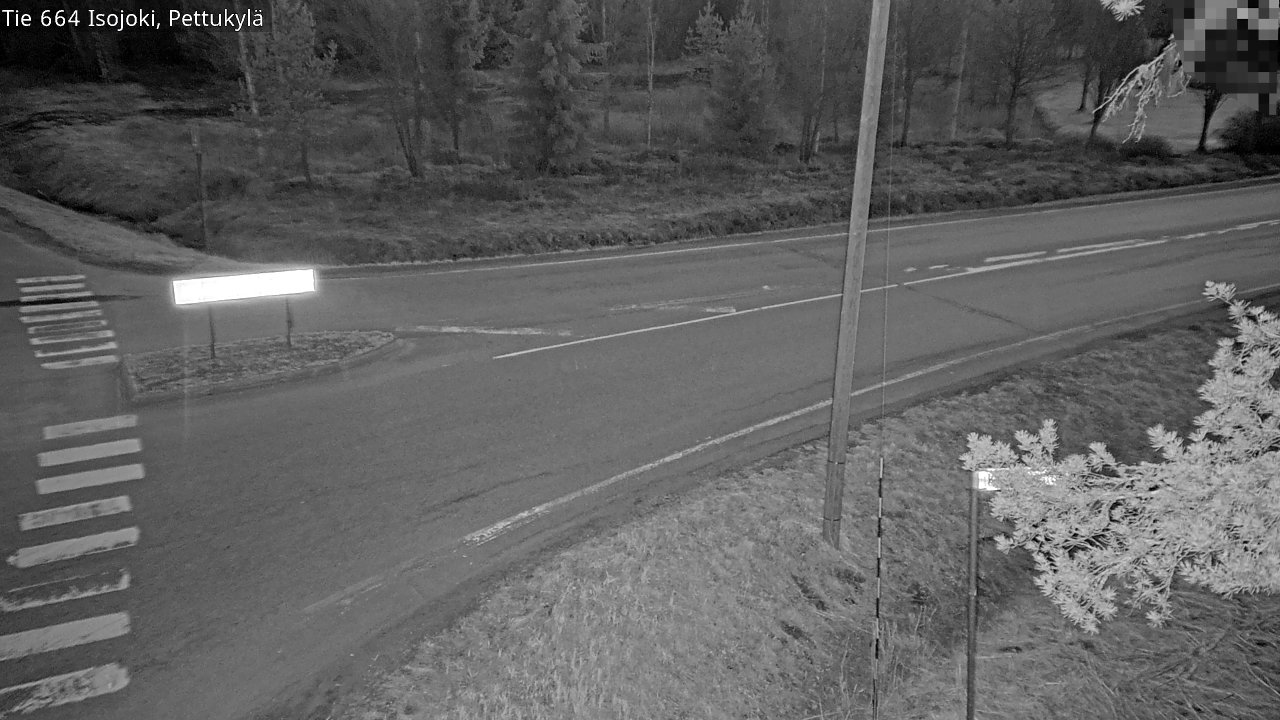 Weather Camera Image Road 664 Isojoki Pettukylä, Isojoki, Etelä-Pohjanmaa