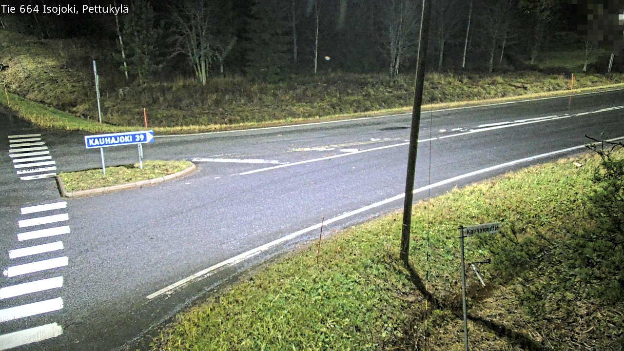 Weather Camera Image Road 664 Isojoki Pettukylä, Isojoki, Etelä-Pohjanmaa
