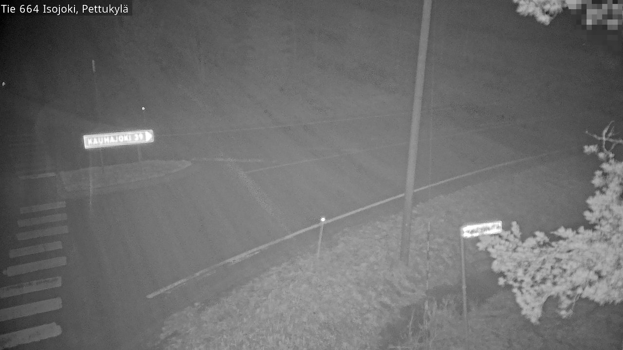 Weather Camera Image Road 664 Isojoki Pettukylä, Isojoki, Etelä-Pohjanmaa