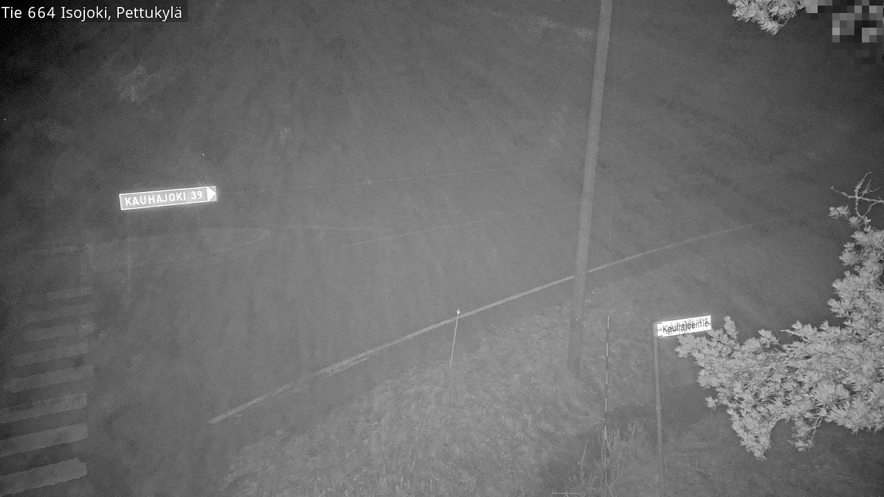 Weather Camera Image Road 664 Isojoki Pettukylä, Isojoki, Etelä-Pohjanmaa