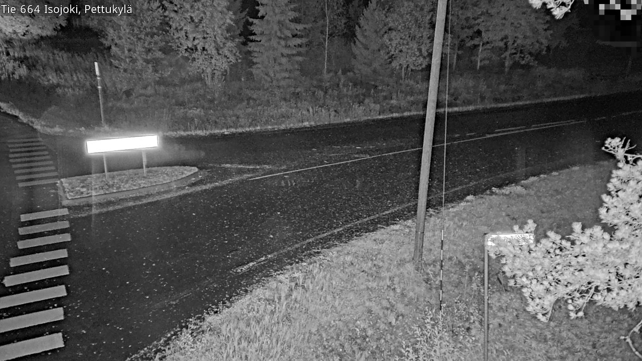 Weather Camera Image Road 664 Isojoki Pettukylä, Isojoki, Etelä-Pohjanmaa