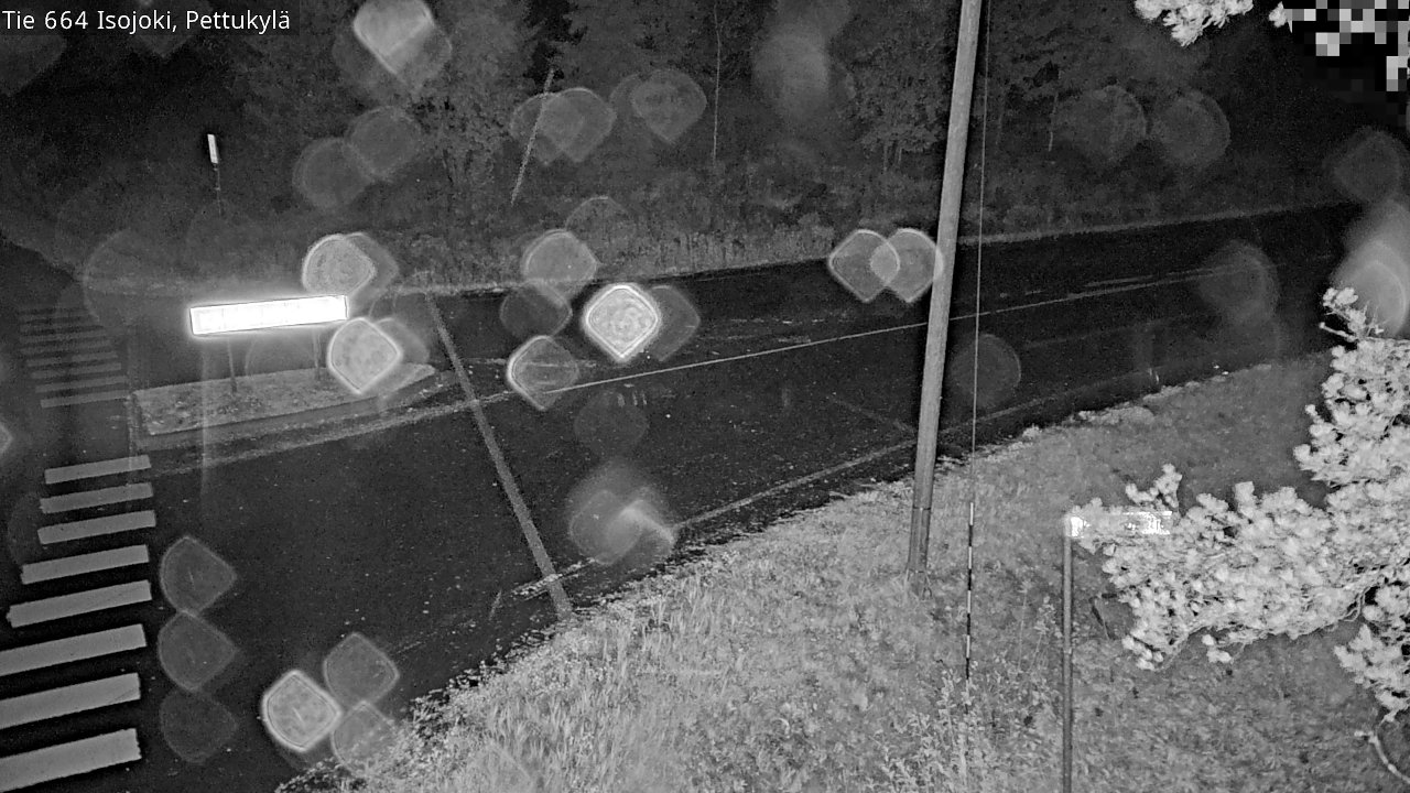 Weather Camera Image Road 664 Isojoki Pettukylä, Isojoki, Etelä-Pohjanmaa