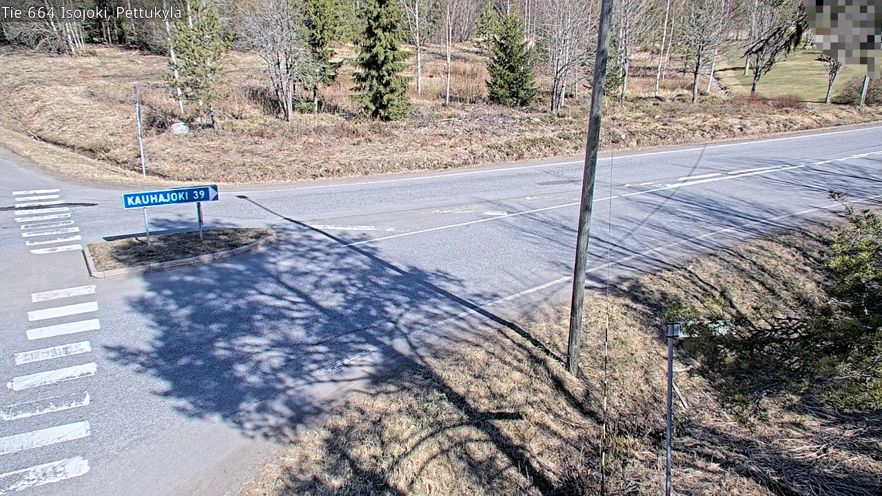 Weather Camera Image Väg 664 Storå Pettukylä, Isojoki, Etelä-Pohjanmaa