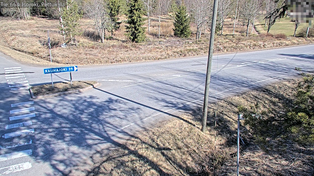 Weather Camera Image Väg 664 Storå Pettukylä, Isojoki, Etelä-Pohjanmaa