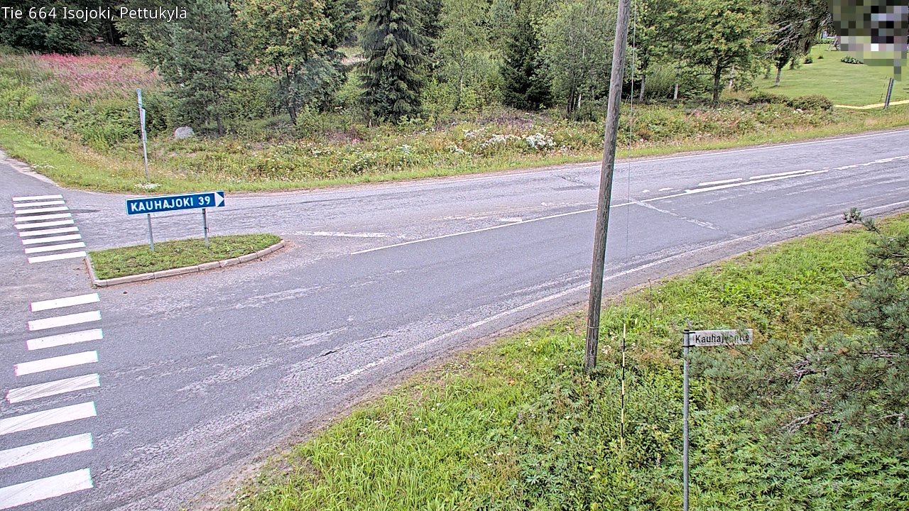 Weather Camera Image Road 664 Isojoki Pettukylä, Isojoki, Etelä-Pohjanmaa