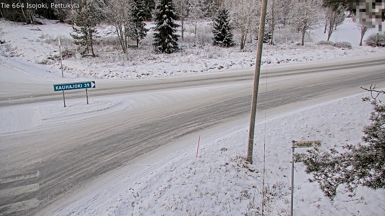 Weather Camera Image Road 664 Isojoki Pettukylä, Isojoki, Etelä-Pohjanmaa