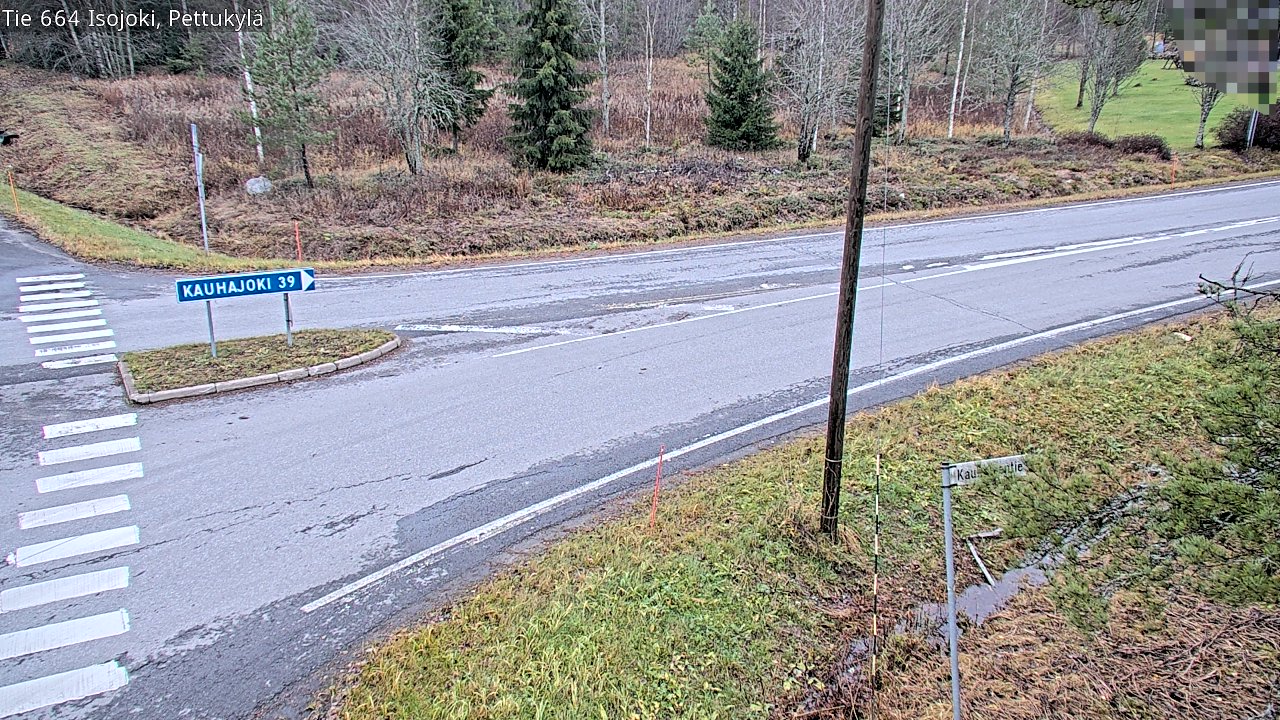 Weather Camera Image Väg 664 Storå Pettukylä, Isojoki, Etelä-Pohjanmaa