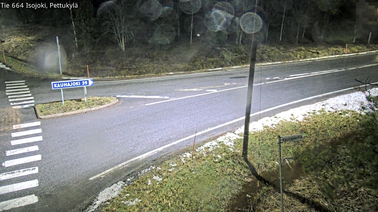 Weather Camera Image Road 664 Isojoki Pettukylä, Isojoki, Etelä-Pohjanmaa