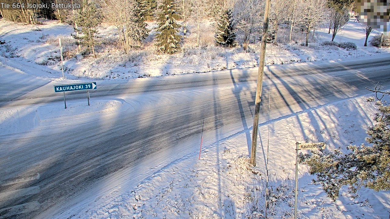 Weather Camera Image Road 664 Isojoki Pettukylä, Isojoki, Etelä-Pohjanmaa