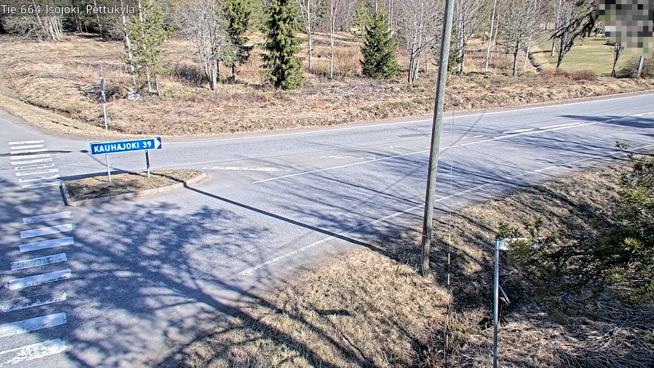 Weather Camera Image Väg 664 Storå Pettukylä, Isojoki, Etelä-Pohjanmaa