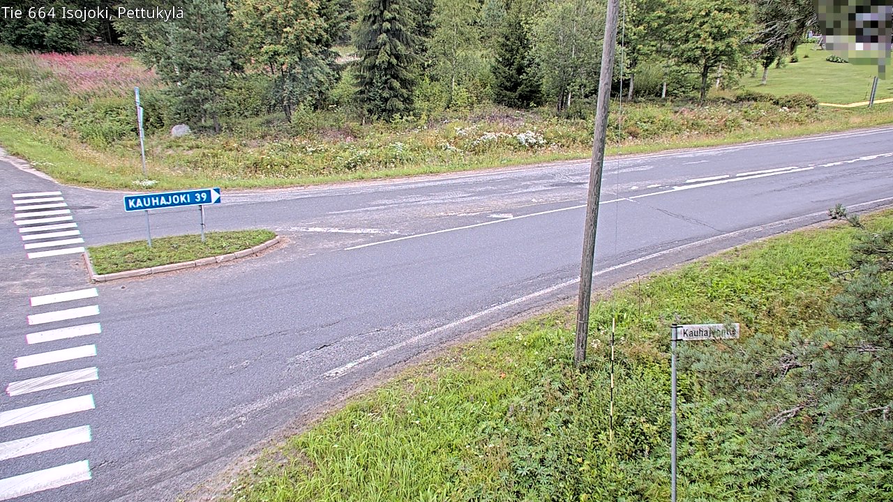 Weather Camera Image Road 664 Isojoki Pettukylä, Isojoki, Etelä-Pohjanmaa