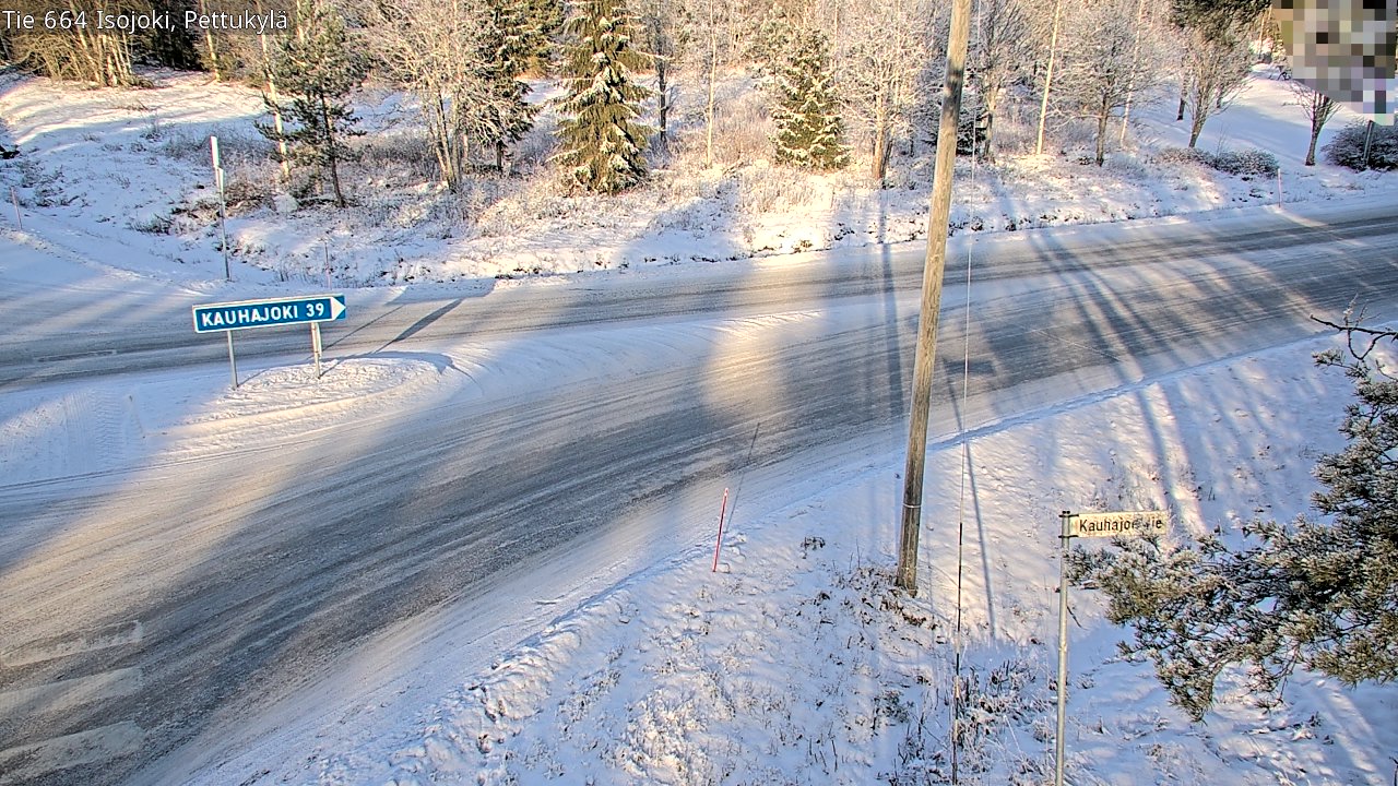 Weather Camera Image Road 664 Isojoki Pettukylä, Isojoki, Etelä-Pohjanmaa