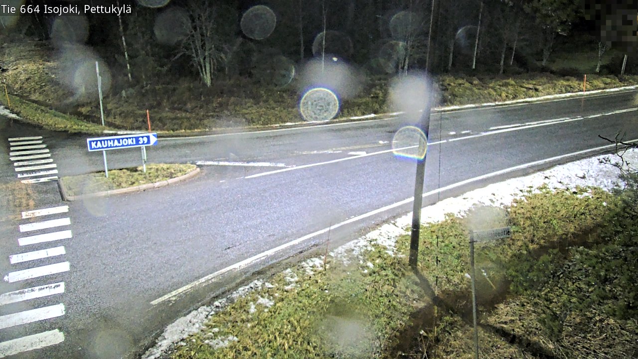 Weather Camera Image Road 664 Isojoki Pettukylä, Isojoki, Etelä-Pohjanmaa