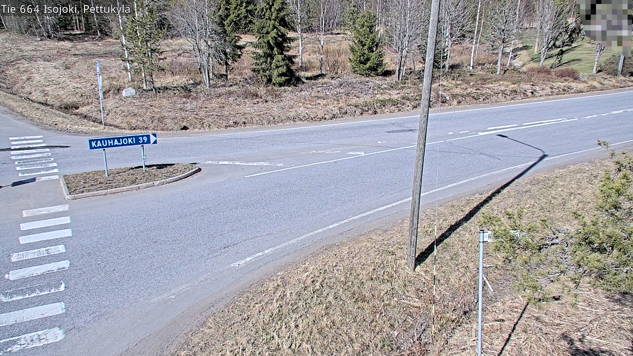 Weather Camera Image Väg 664 Storå Pettukylä, Isojoki, Etelä-Pohjanmaa