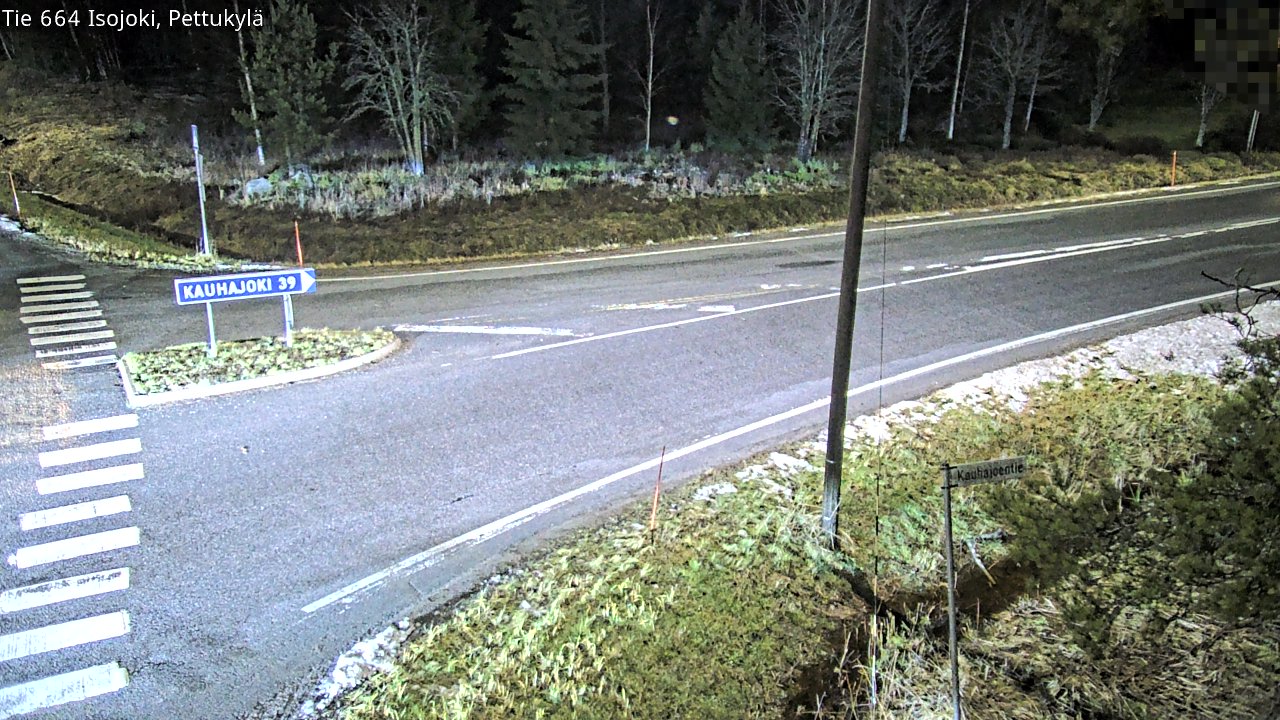 Weather Camera Image Road 664 Isojoki Pettukylä, Isojoki, Etelä-Pohjanmaa
