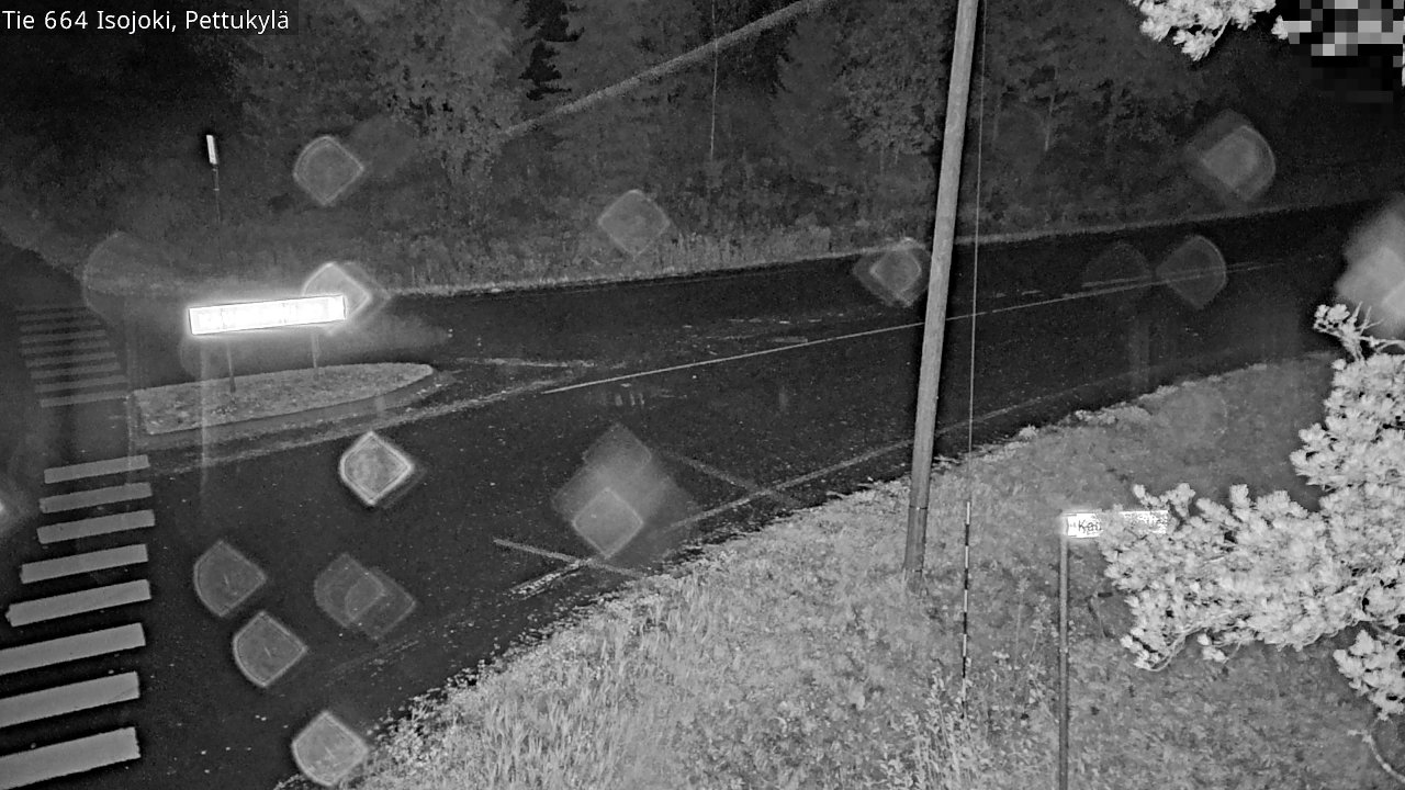Weather Camera Image Road 664 Isojoki Pettukylä, Isojoki, Etelä-Pohjanmaa