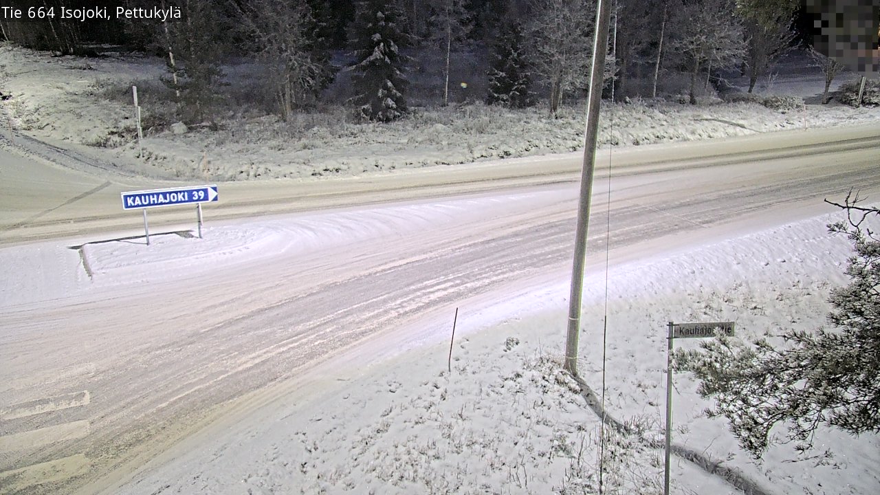 Weather Camera Image Road 664 Isojoki Pettukylä, Isojoki, Etelä-Pohjanmaa
