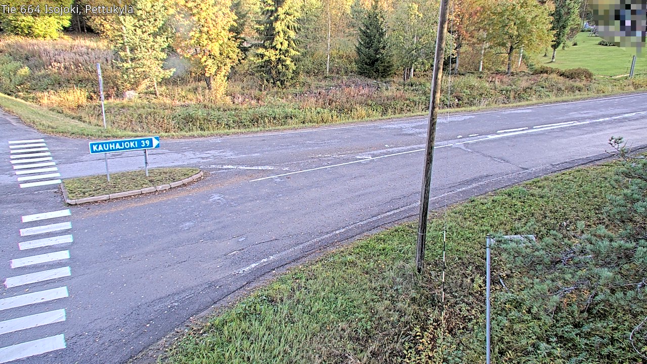 Weather Camera Image Road 664 Isojoki Pettukylä, Isojoki, Etelä-Pohjanmaa