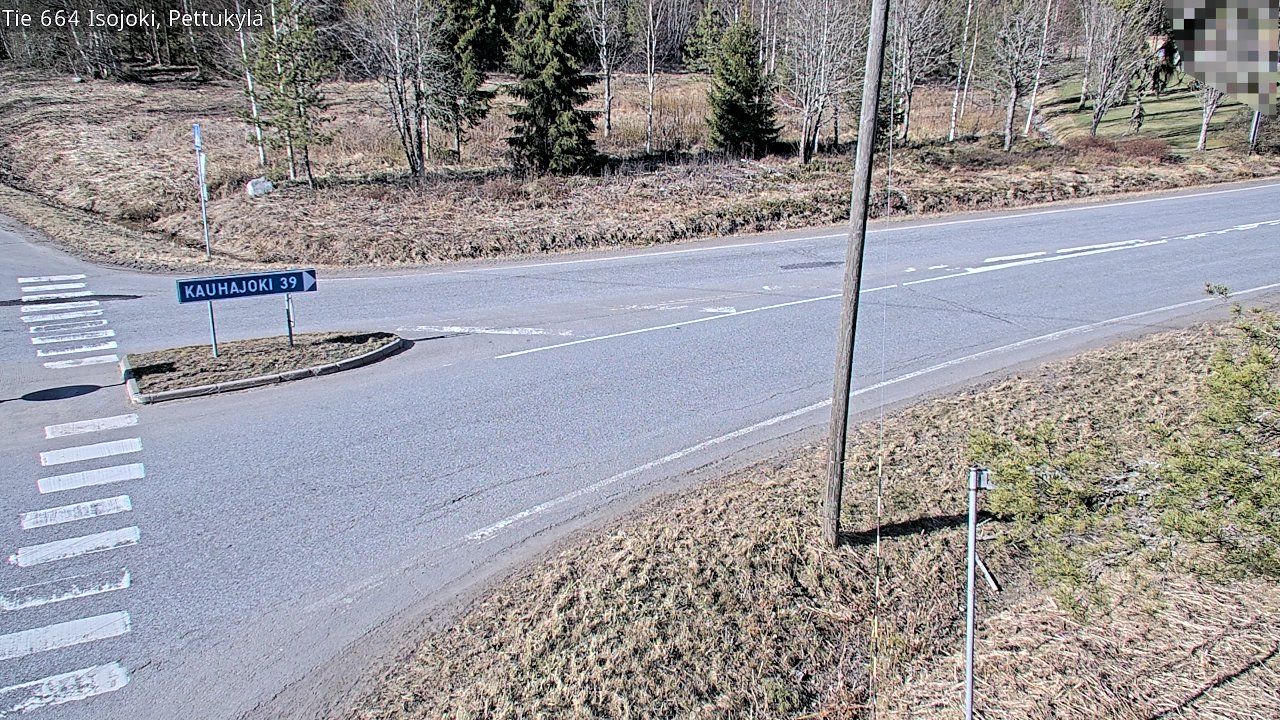 Weather Camera Image Väg 664 Storå Pettukylä, Isojoki, Etelä-Pohjanmaa