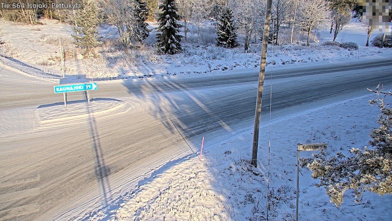 Weather Camera Image Road 664 Isojoki Pettukylä, Isojoki, Etelä-Pohjanmaa