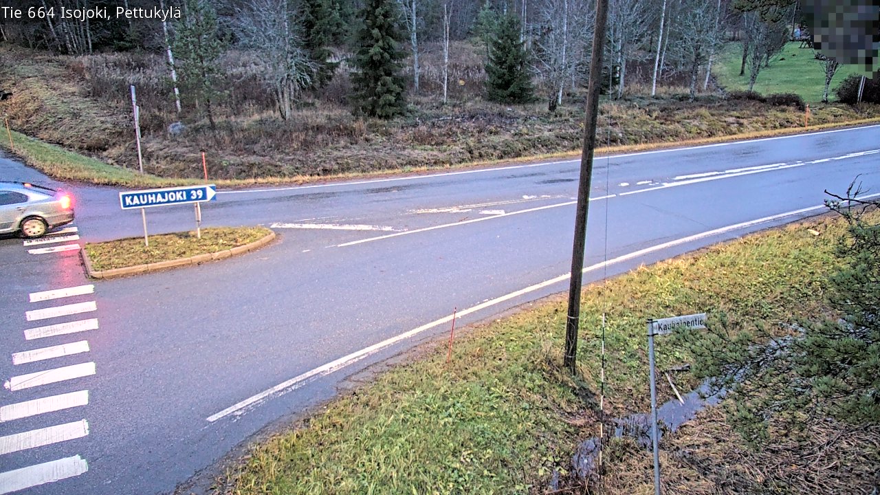Weather Camera Image Road 664 Isojoki Pettukylä, Isojoki, Etelä-Pohjanmaa