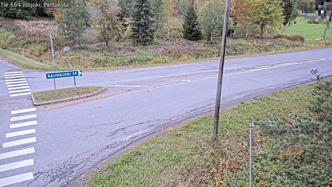 Weather Camera Image Road 664 Isojoki Pettukylä, Isojoki, Etelä-Pohjanmaa