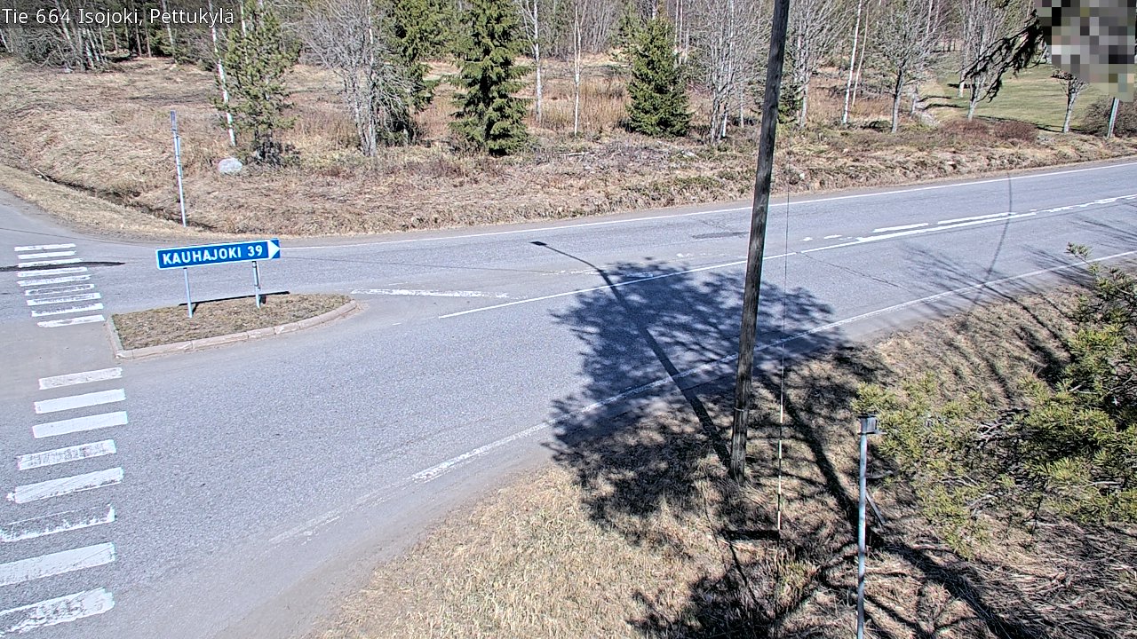 Weather Camera Image Väg 664 Storå Pettukylä, Isojoki, Etelä-Pohjanmaa