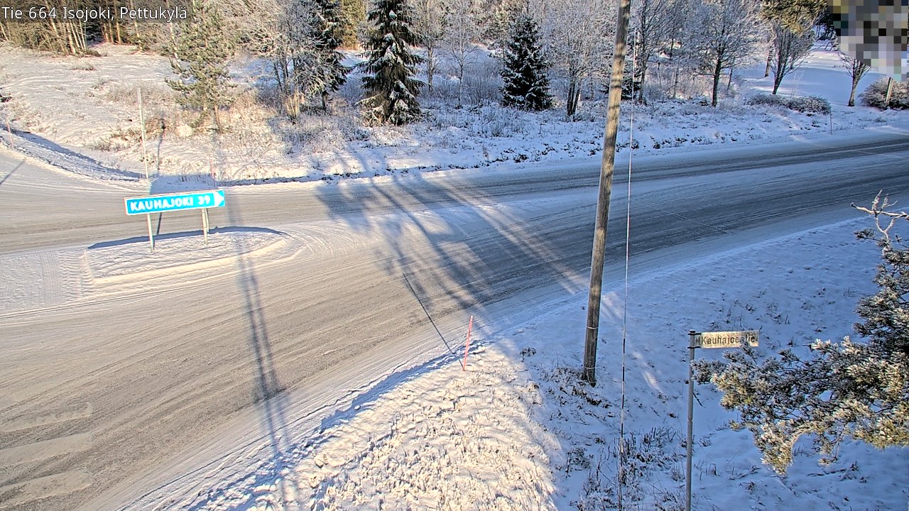 Weather Camera Image Road 664 Isojoki Pettukylä, Isojoki, Etelä-Pohjanmaa