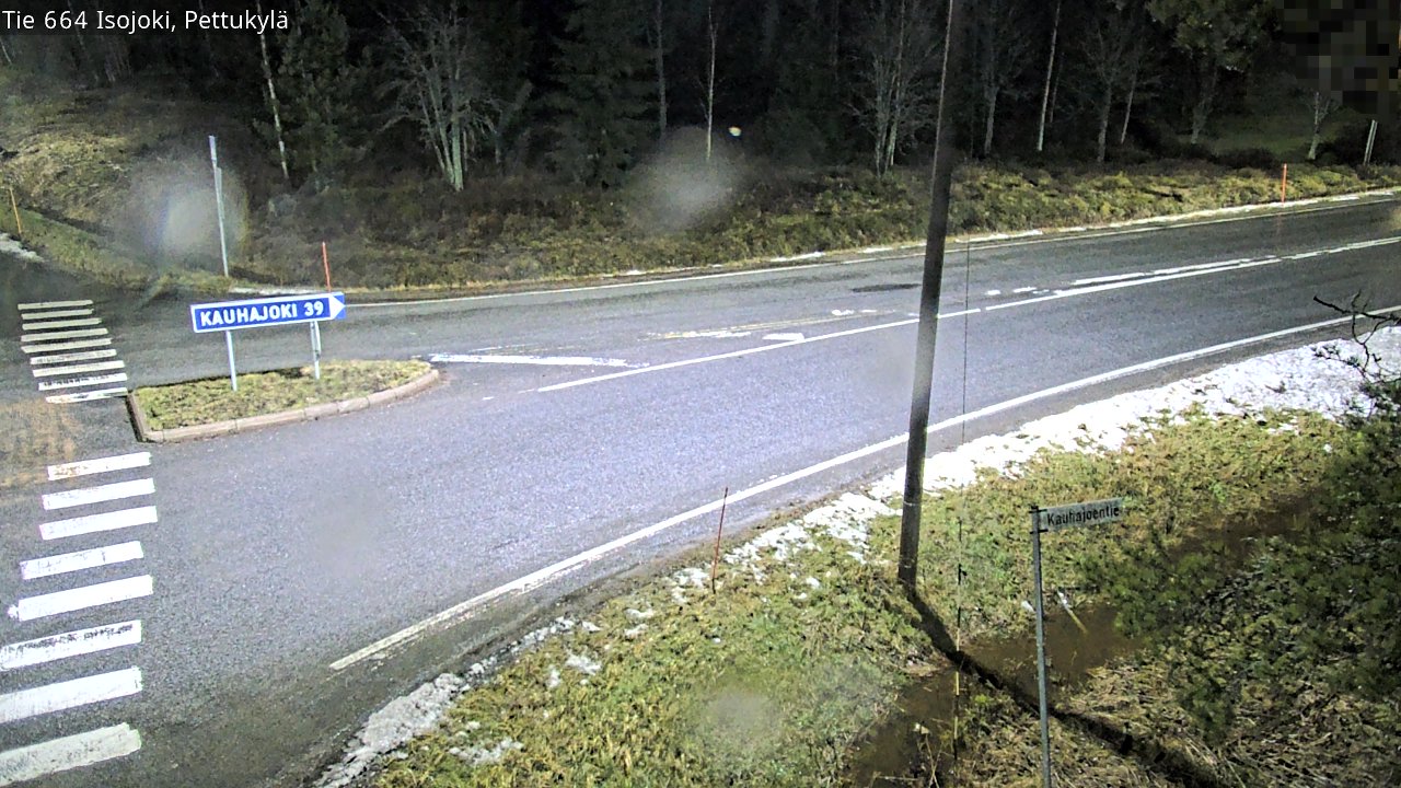 Weather Camera Image Road 664 Isojoki Pettukylä, Isojoki, Etelä-Pohjanmaa