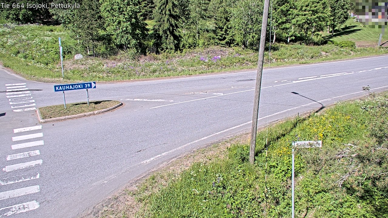 Weather Camera Image Väg 664 Storå Pettukylä, Isojoki, Etelä-Pohjanmaa