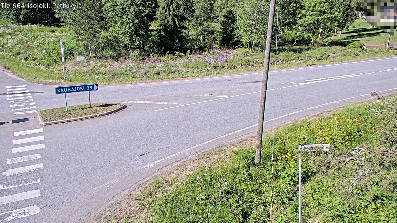 Weather Camera Image Väg 664 Storå Pettukylä, Isojoki, Etelä-Pohjanmaa