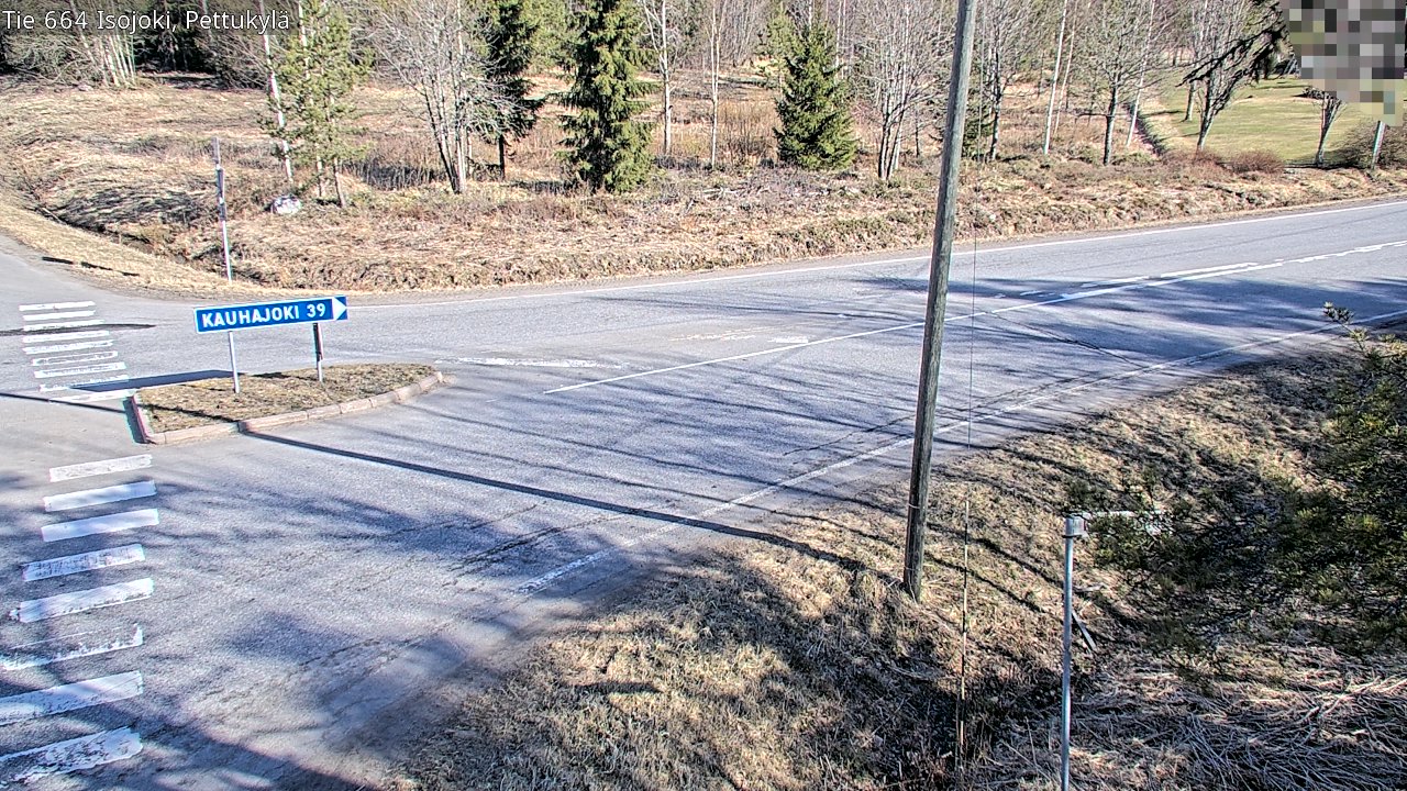 Weather Camera Image Väg 664 Storå Pettukylä, Isojoki, Etelä-Pohjanmaa