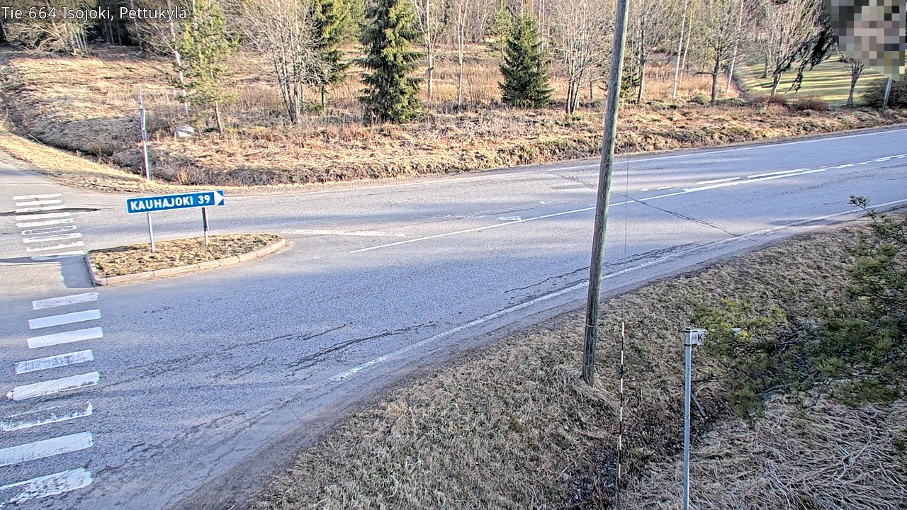 Weather Camera Image Road 664 Isojoki Pettukylä, Isojoki, Etelä-Pohjanmaa