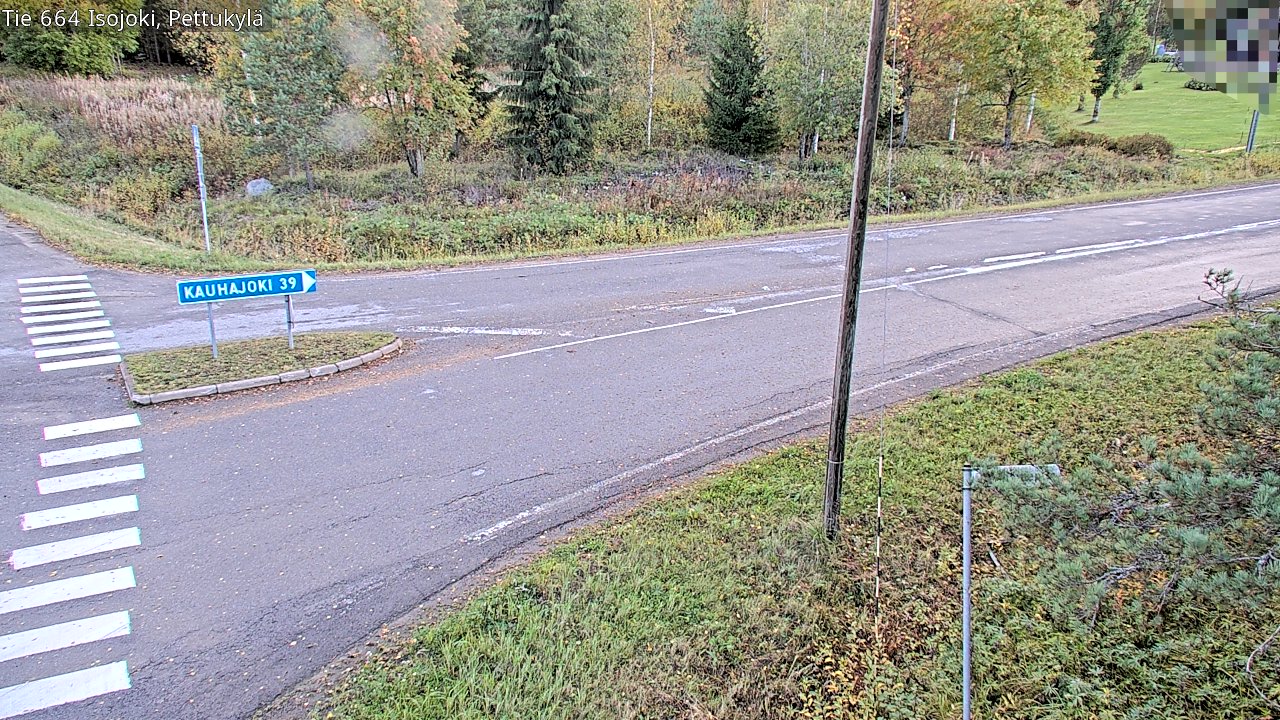 Weather Camera Image Road 664 Isojoki Pettukylä, Isojoki, Etelä-Pohjanmaa