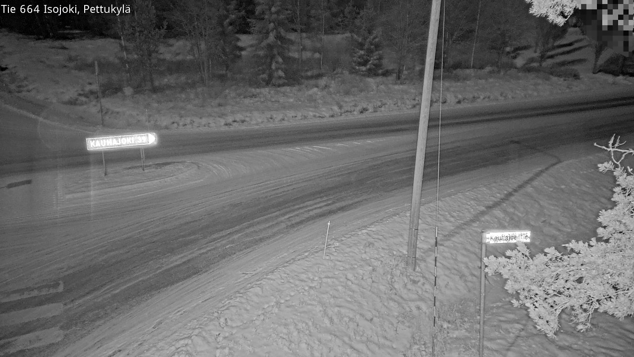 Weather Camera Image Road 664 Isojoki Pettukylä, Isojoki, Etelä-Pohjanmaa