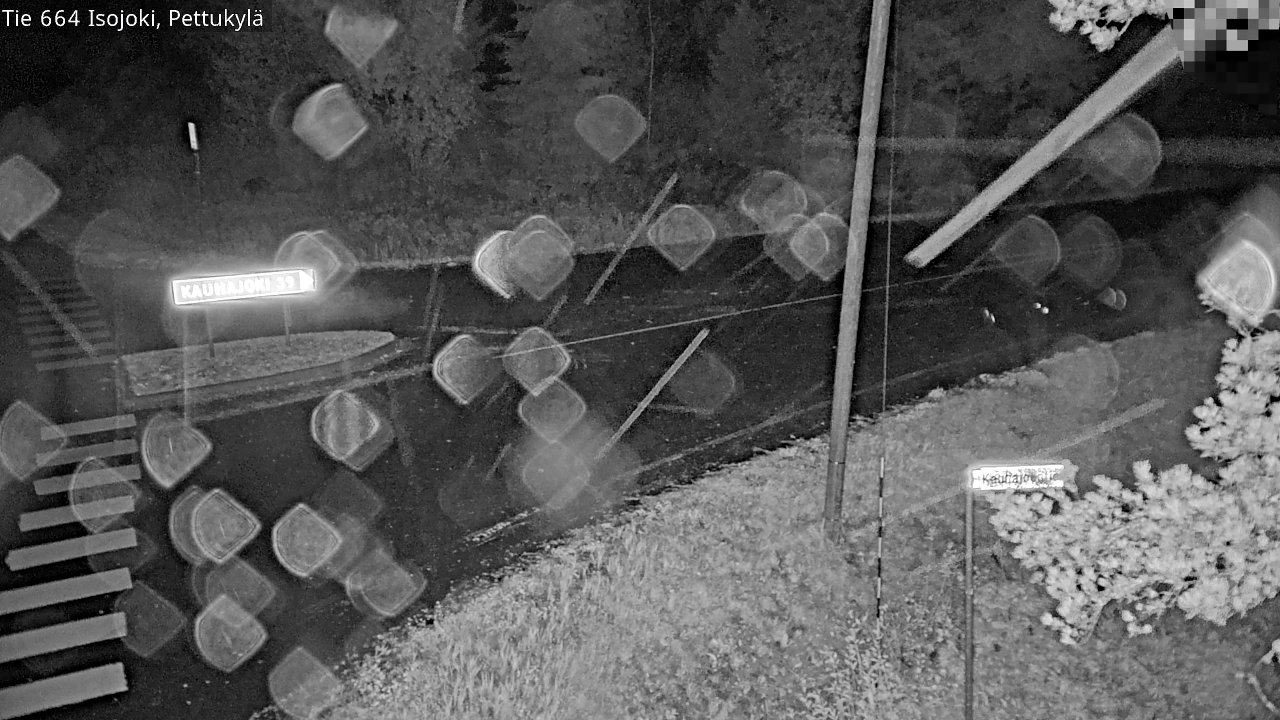 Weather Camera Image Road 664 Isojoki Pettukylä, Isojoki, Etelä-Pohjanmaa