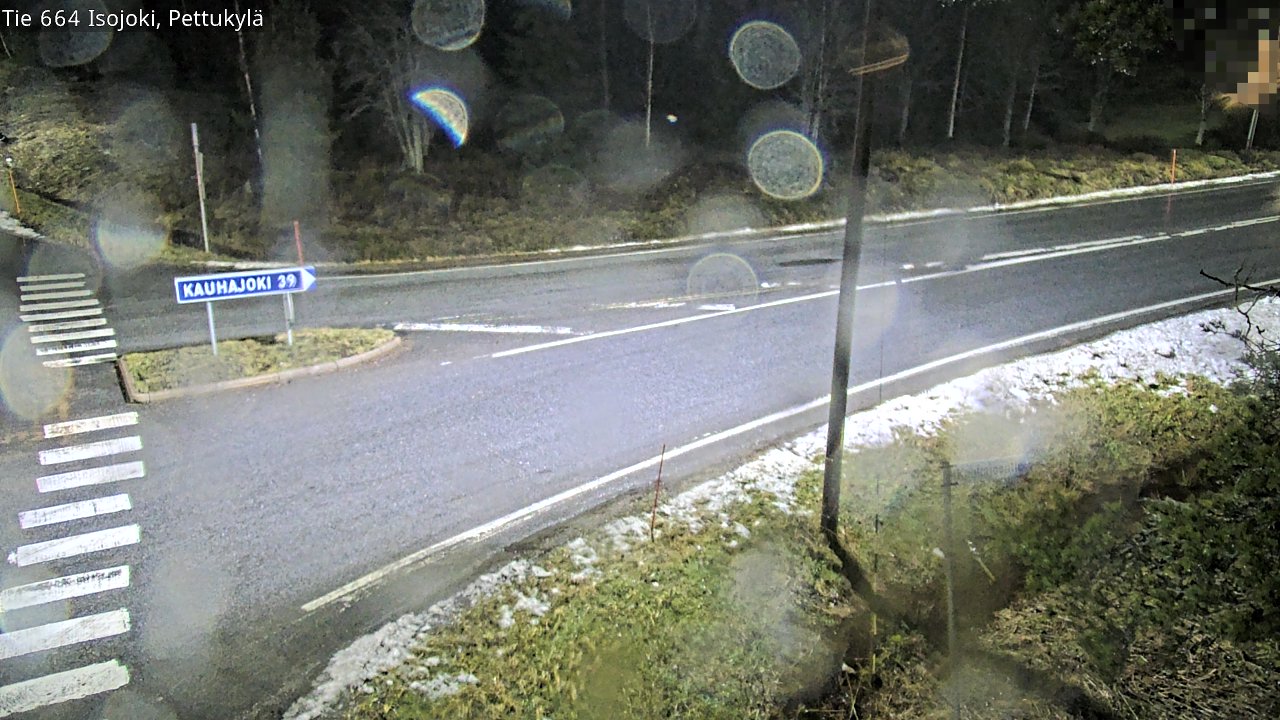 Weather Camera Image Road 664 Isojoki Pettukylä, Isojoki, Etelä-Pohjanmaa