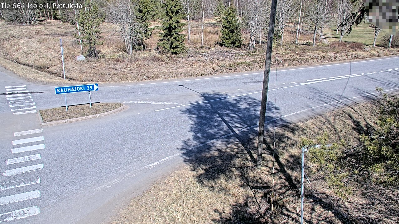 Weather Camera Image Väg 664 Storå Pettukylä, Isojoki, Etelä-Pohjanmaa