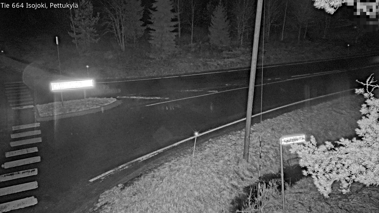 Weather Camera Image Road 664 Isojoki Pettukylä, Isojoki, Etelä-Pohjanmaa