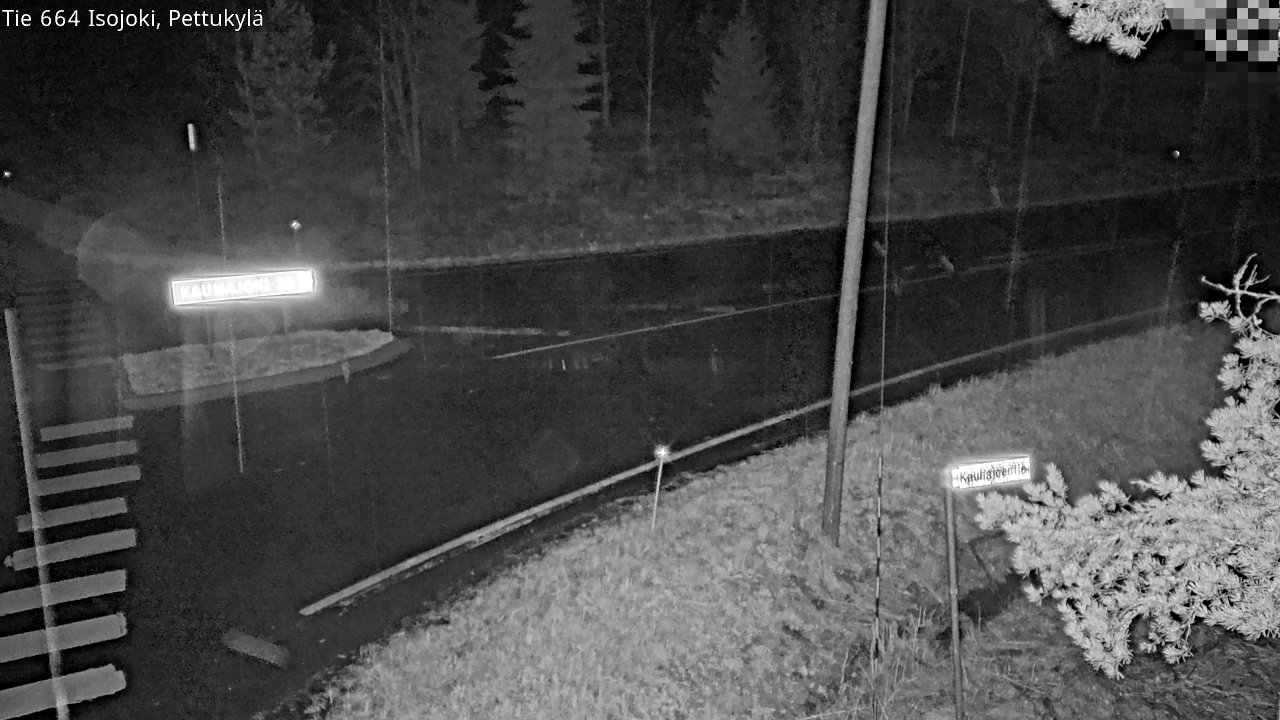 Weather Camera Image Väg 664 Storå Pettukylä, Isojoki, Etelä-Pohjanmaa