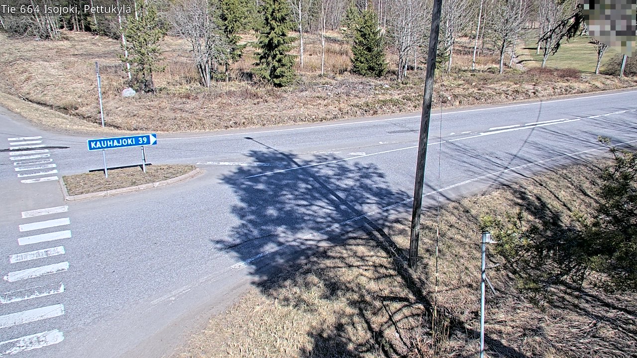 Weather Camera Image Väg 664 Storå Pettukylä, Isojoki, Etelä-Pohjanmaa