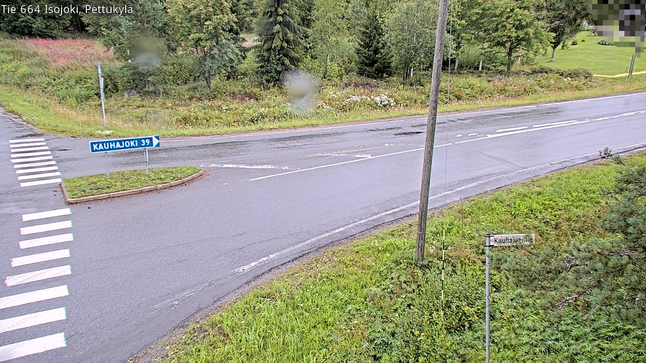 Weather Camera Image Road 664 Isojoki Pettukylä, Isojoki, Etelä-Pohjanmaa