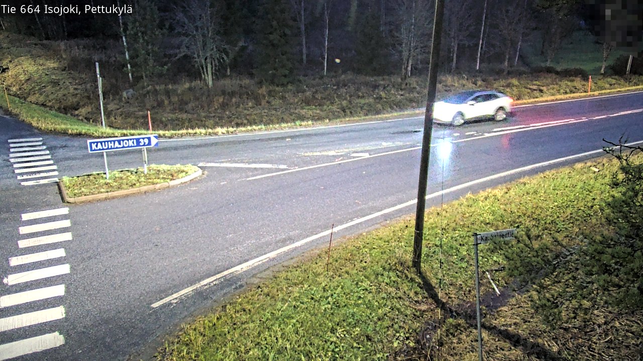 Weather Camera Image Road 664 Isojoki Pettukylä, Isojoki, Etelä-Pohjanmaa