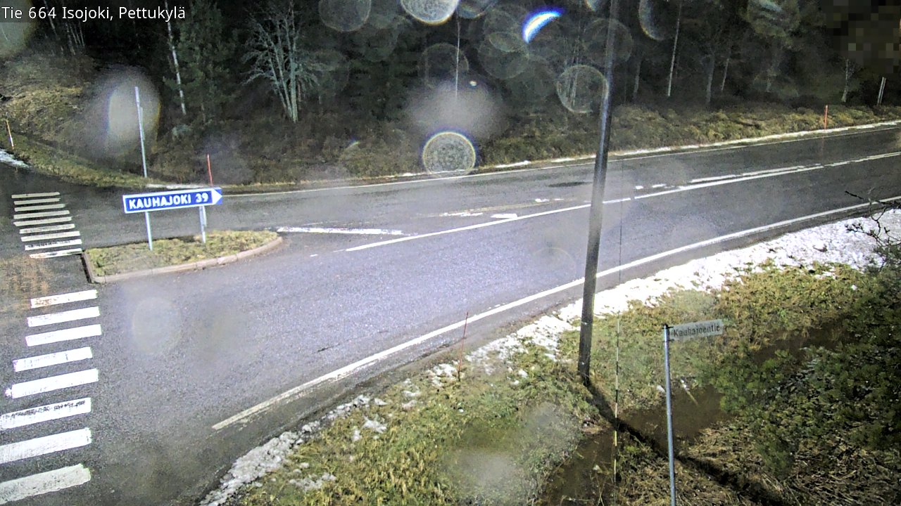 Weather Camera Image Road 664 Isojoki Pettukylä, Isojoki, Etelä-Pohjanmaa
