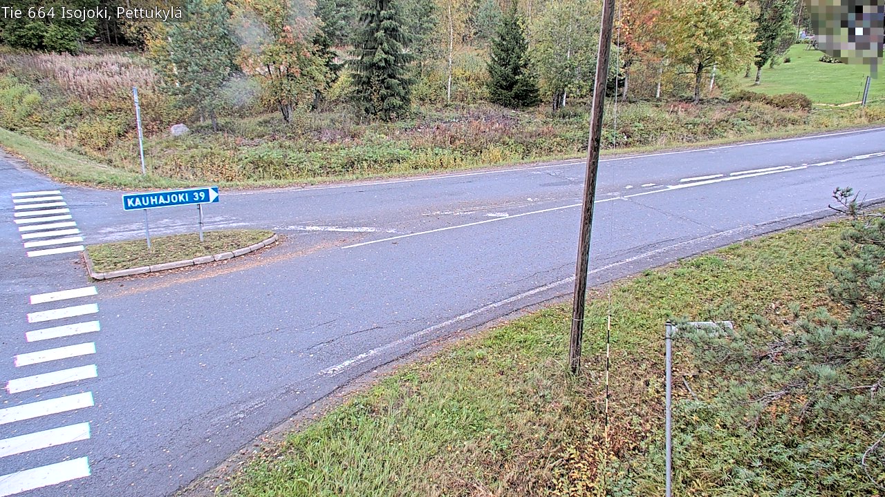 Weather Camera Image Road 664 Isojoki Pettukylä, Isojoki, Etelä-Pohjanmaa