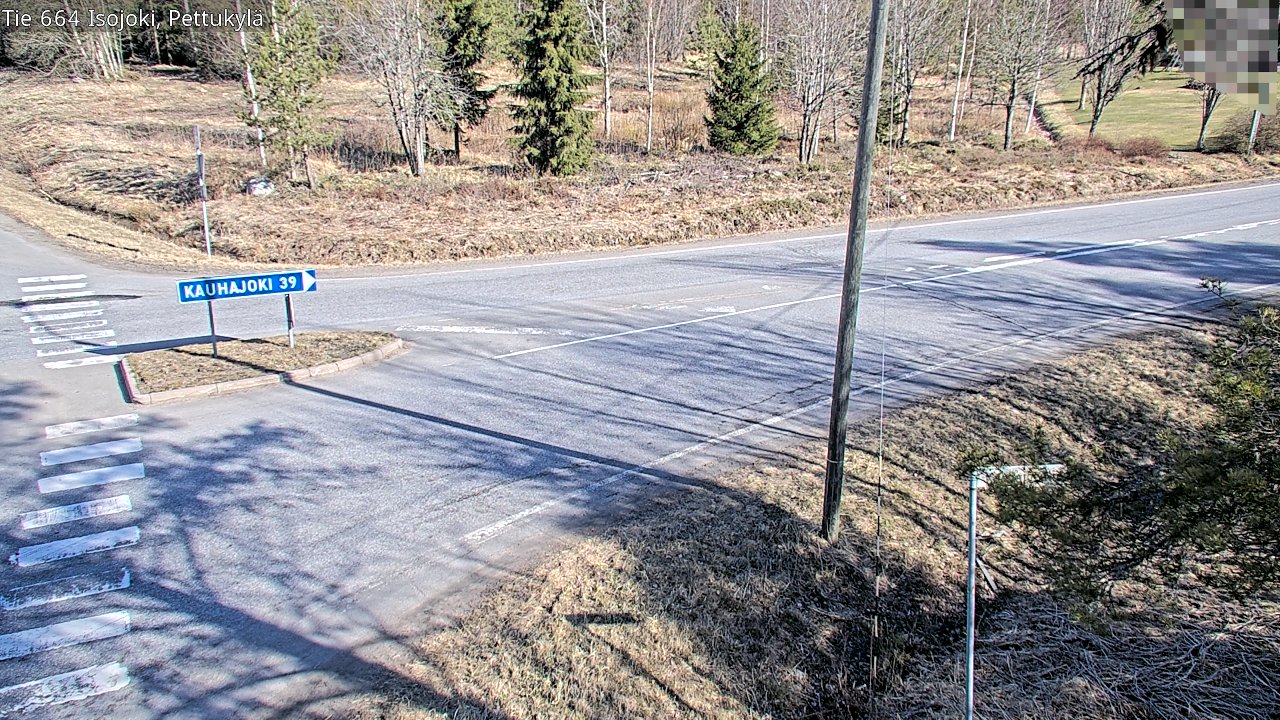 Weather Camera Image Väg 664 Storå Pettukylä, Isojoki, Etelä-Pohjanmaa