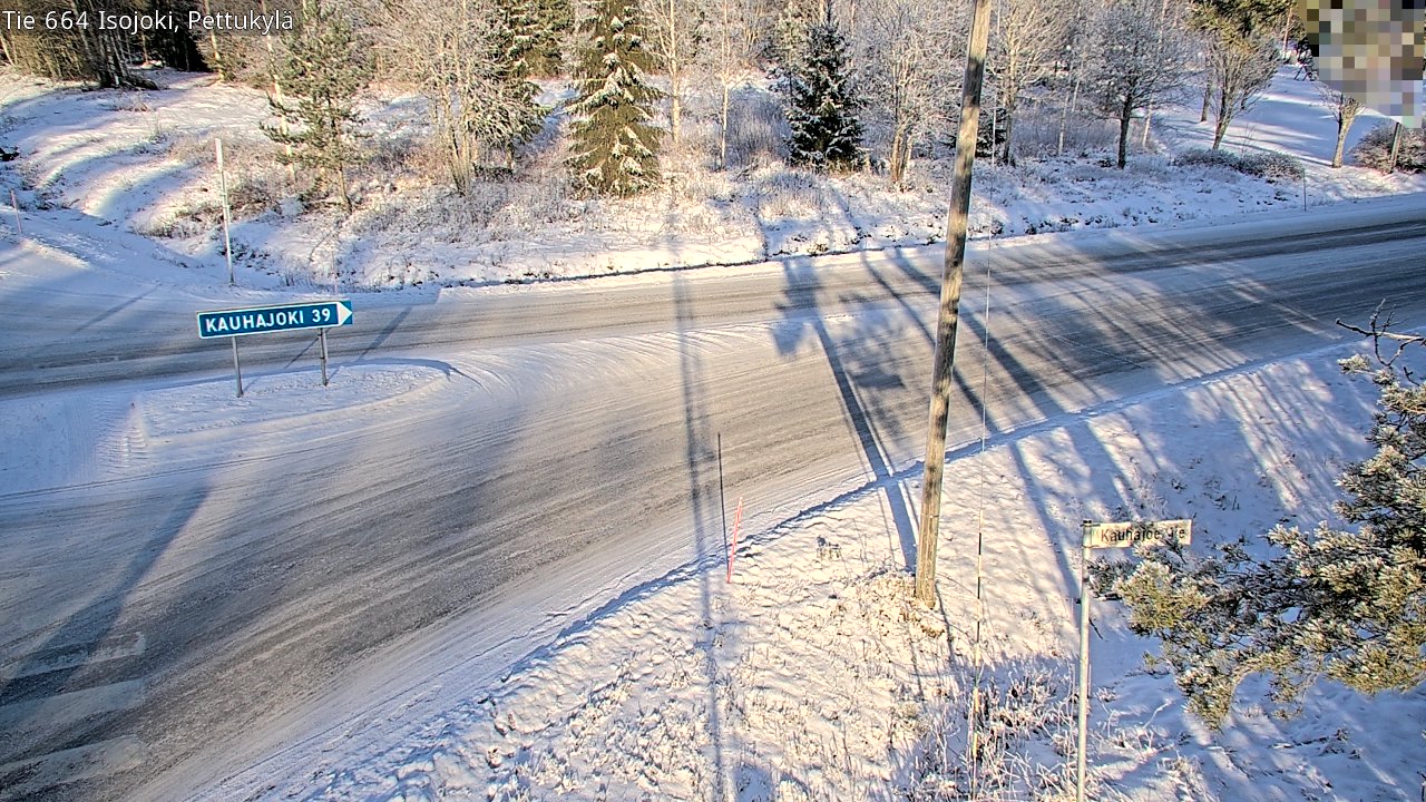 Weather Camera Image Road 664 Isojoki Pettukylä, Isojoki, Etelä-Pohjanmaa