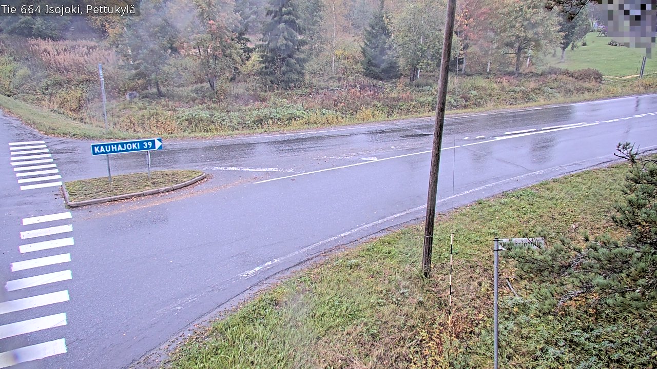 Weather Camera Image Road 664 Isojoki Pettukylä, Isojoki, Etelä-Pohjanmaa